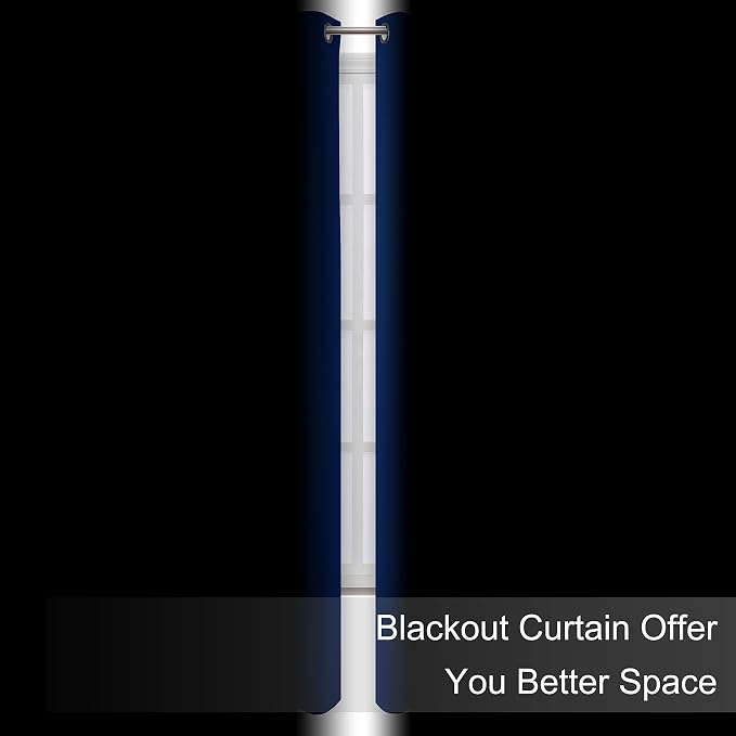 Blackout Curtains 52 x 95 inch/Royal Blue Curtains Set of 2 Panels/Thermal Insulated Room Darkening Bedroom Curtains