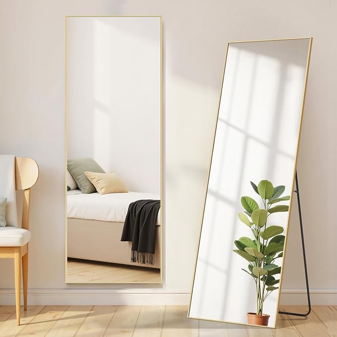 16"x59" Mirror Full Length, Upgraded Body Wall Mirrors