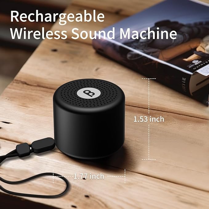 Mini Portable Sound White Noise Machine Baby Patter for Sleep with 30 Soothing Sounds for Baby Kids Adults 32 Volume Levels Sleep Soother Auto-Off Timer for Travel Home Office Privacy