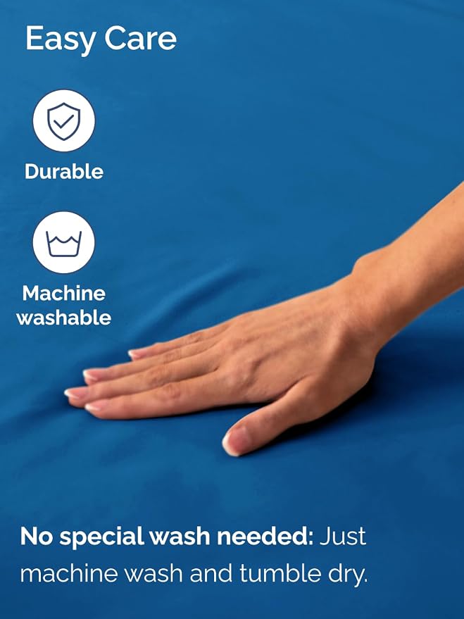 Deep Twin XL Fitted Sheet - College Dorm Room Essentials - Royal Blue | Easily Fits 18 inch to 24 inch Mattress, Wrinkle Resistant, Soft, Breathable & Comfy, Extra Deep Pockets Fitted Sheet