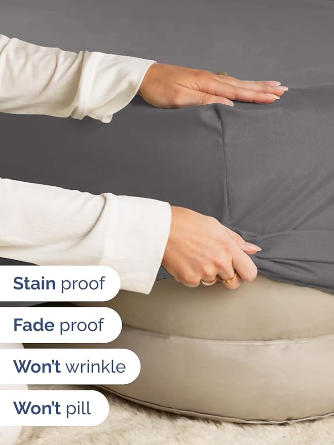 Extra Deep Full Fitted Sheet - Single Fitted Sheet Only - Dark Grey | Easily Fits 18 inch to 24 inch Mattress, Soft, Wrinkle Free, Breathable & Comfy, Extra Deep Pockets Hotel Luxury Fitted Sheet