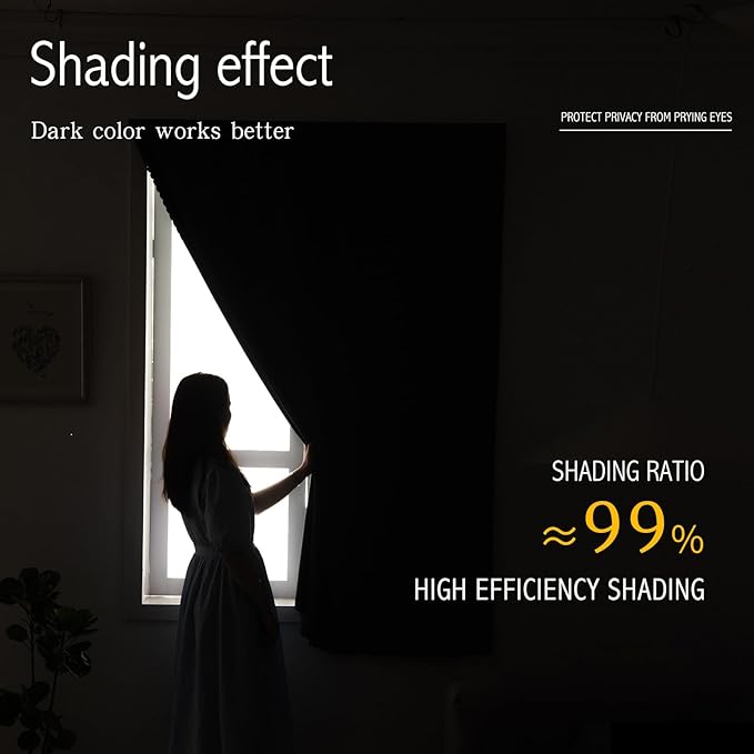 Portable Light Blocking Curtains Self-Stick Design, Removable Adhesive Window Shades for Apartment Office, 71" W x 84" L, Grey, 1 Panel