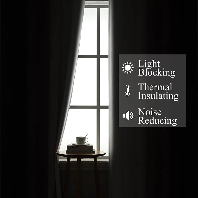 Purple and Greyish White Ombre Blackout Curtains for Bedroom 72 Inches Long | Estelar Textiler Living Room Darkening Gradient Curtain,Light Blocking,Thermal Insulated Grommet Window Drapes,42x72,2 Panels