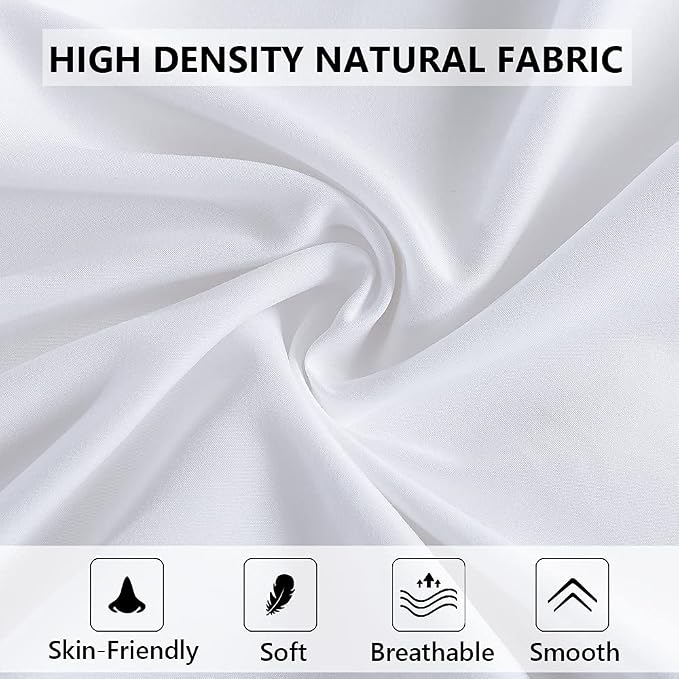 ELNIDO QUEEN Body Pillow with Pillowcase - Soft Long Bed Pillow for Adults - Breathable Full Body Pillow Insert for Sleeping, 20x54inches - White