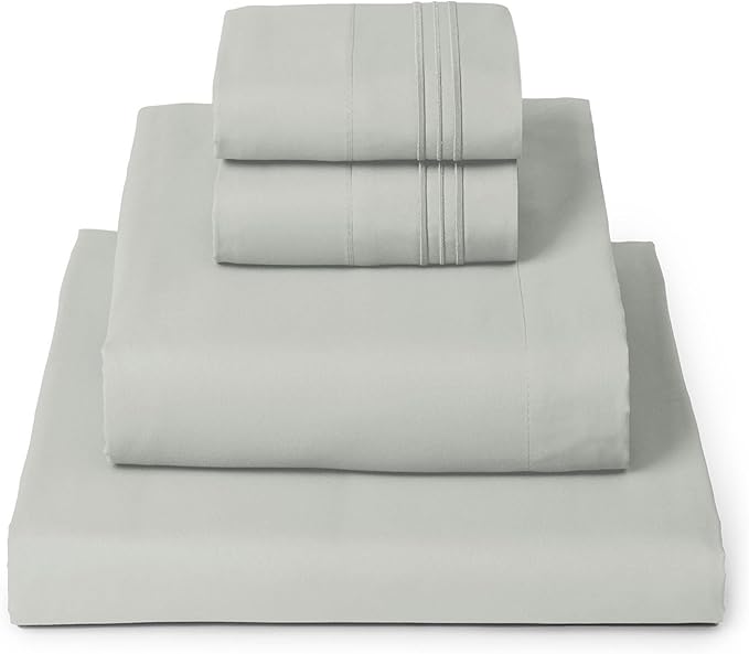 Mellanni Iconic 4-Piece, Ultra Soft Sheet Set (King, Spa Mint) | 10M+ Sleepers. Lab-tested: Sleeps Cool, Stays Bright, Strong, Smooth. Good Housekeeping Best Bedding, 7 yrs running.