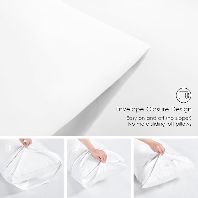 Love's cabin Queen Comforter Set White, 7 Pieces Queen Bed in a Bag, All Season Bedding Sets with 1 Comforter, 1 Flat Sheet, 1 Fitted Sheet, 2 Pillowcase and 2 Pillow Sham