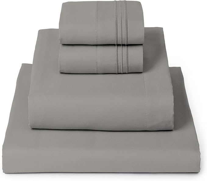 Mellanni Iconic 4-Piece, Ultra Soft Sheet Set (Queen, Taupe) | 10M+ Sleepers. Lab-tested: Sleeps Cool, Stays Bright, Strong, Smooth. Good Housekeeping Best Bedding, 7 yrs running.