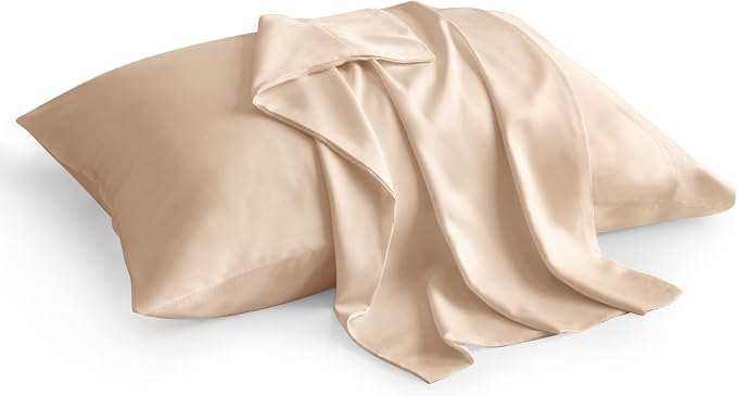 BEDELITE Cooling Pillow Cases Queen 2Pcs, Rayon Made from Bamboo, Taupe | Cooling and Breathable Pillow Cover for Hot Sleepers & Night Sweats, Silky Soft Cozy, Envelope Closure, 20"x30"
