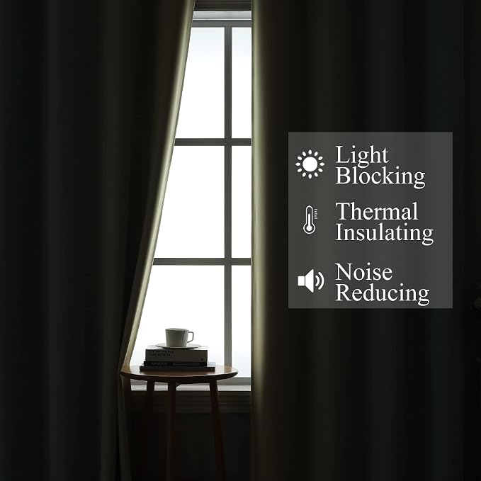 Aqua and Beige Ombre Blackout Curtains for Bedroom 36 Inch | Thermal Insulated Curtains for Basement/RV Camper,Room Darkening, Small Half Window Grommet Gradient Drapes,52Wx36L,2 Panels