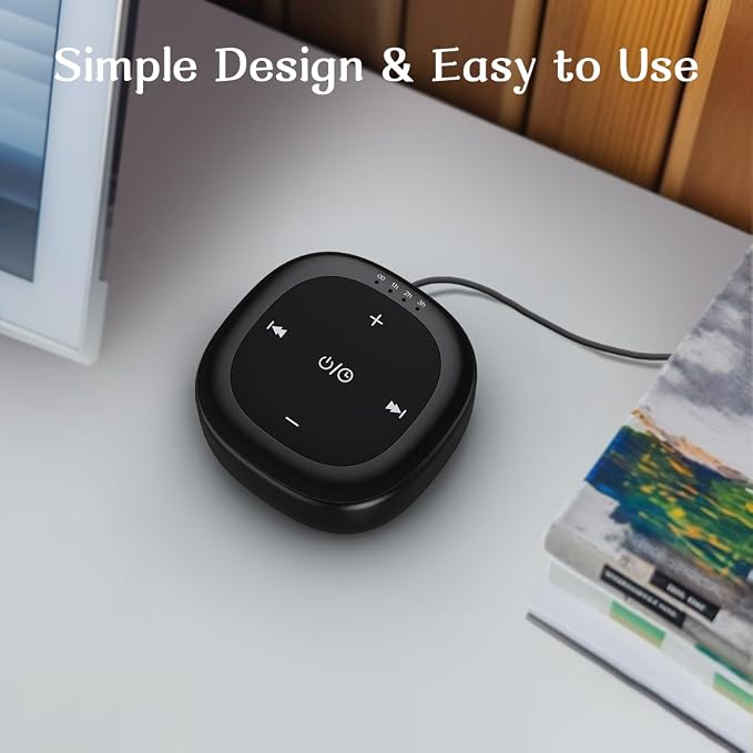 White Noise Sound Machine with 30 Soothing Sounds 36 Adjustable Volume Brown Noise Sound Machines for Sleep Office Privacy Bedroom 4 Timers Memory Function Sleep Sound Machine Baby Adult Elderly Care