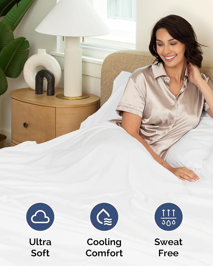 2 Pack Extra Deep Twin Fitted Sheets with Extra Deep Pockets - White | Hotel Luxury Bottom Fitted Sheets Only, Soft, Fade & Wrinkle Free, Breathable & Comfy, All Around Elastic Fitted Sheets
