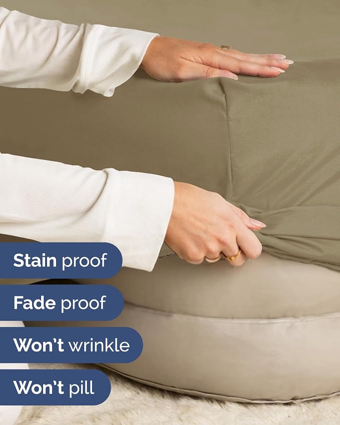 2 Pack Extra Deep Full Fitted Sheets with Extra Deep Pockets - Khaki | Hotel Luxury Bottom Fitted Sheets Only, Soft, Fade & Wrinkle Free, Breathable & Comfy, All Around Elastic Fitted Sheets