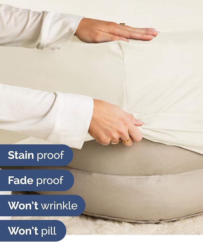 2 Pack Extra Deep Twin Fitted Sheets with Extra Deep Pockets - Off White | Hotel Luxury Bottom Fitted Sheets Only, Soft, Fade & Wrinkle Free, Breathable & Comfy, All Around Elastic Fitted Sheets