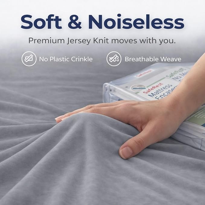 Guardmax King Mattress Protector Zippered, Bed Bug Mattress Cover | Waterproof, Dust Mite Proof, 6-Sided, Soft Jersey Knit, OEKO-TEX Certified, Machine Washable, King - 78 x 80, up to 13" Deep