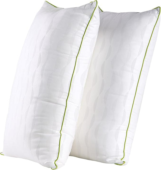 Bed Pillows King Size Set of 2,for Sleeping,Down Alternative Fill | Adjustable with Zipper,Soft Support for Side,Back and Stomach Sleepers,with Oeko-Tex Certified,Luxury Hotel Quality