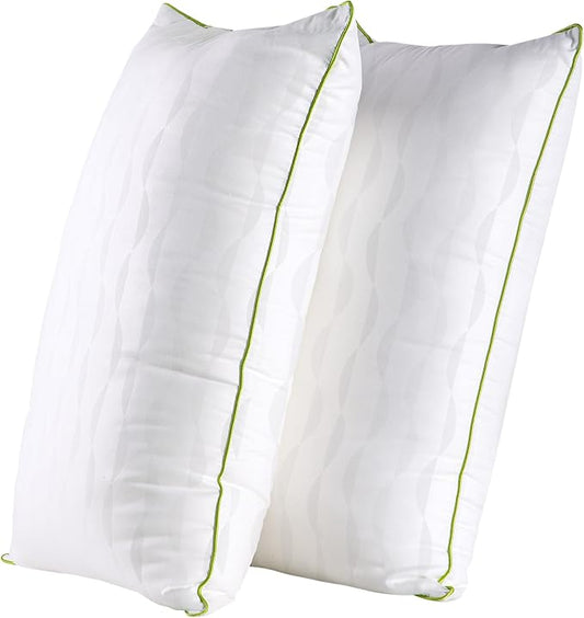 Bed Pillows Queen Size Set of 2,for Sleeping,Down Alternative Fill | Adjustable with Zipper,Soft Support for Side,Back and Stomach Sleepers,with Oeko-Tex Certified,Luxury Hotel Quality