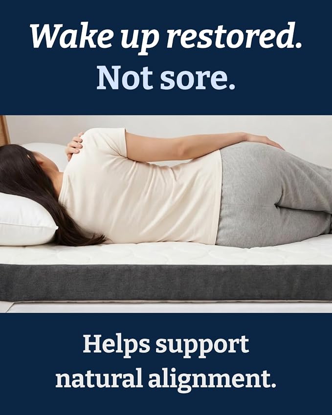 Mattress Topper - 3 Inch Memory Foam Mattress Topper with Cover - Queen | Cooling Cover for Hot Sleepers, Plush, Thick & Comfy, Pain & Pressure Relief, Mattress Pad with Straps & Washable Cover