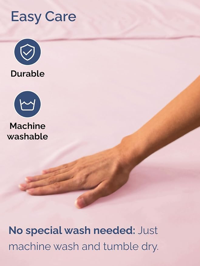 Extra Deep Cal King Fitted Sheet - Single Fitted Sheet Only - Lavender Pink | Easily Fits 18 inch to 24 inch Mattress, Soft, Wrinkle Free, Breathable & Comfy, Extra Deep Pockets Hotel Luxury Fitted Sheet