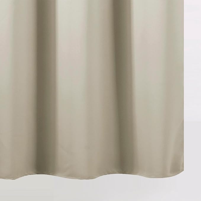 Light Beige Blackout Curtains 34 x 54 Inch Length/Set of 2 Curtain Panels/Thermal Insulated Room Darkening Blackout Curtains for Bedroom