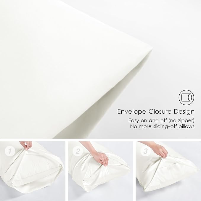 Love's cabin Oversized Queen Comforter Set, 7 Pieces Bed in a Bag, All Season Bedding Sets with 1 Comforter, 1 Flat Sheet, 1 Fitted Sheet, 2 Pillowcase and 2 Pillow Sham, Ivory