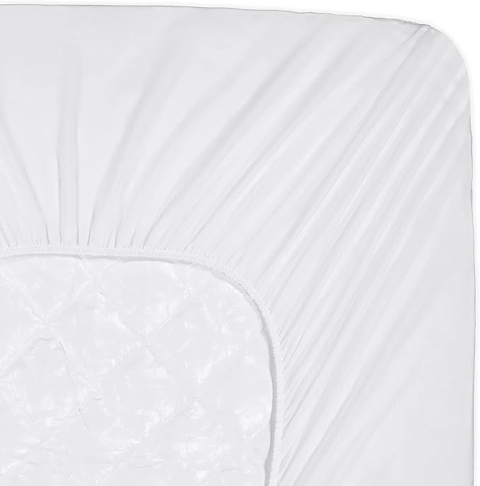 Serta Power Clean Triple Action Waterproof Mattress Pad, Queen | Triple-action waterproof protection with moisture-wicking fabric and a soft quilted top, fits mattresses up to 15 inches