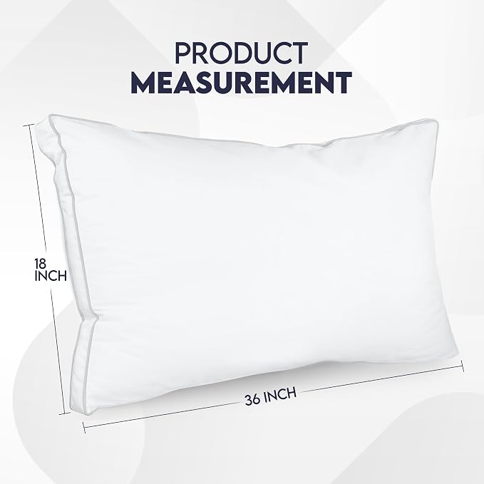 Utopia Bedding Bed Pillows for Sleeping King Size (White), Set of 2, Soft & Fluffy Pillow with Down Alternative Filling, Cooling, Hotel Quality, Gusseted Pillow for Back, Stomach or Side Sleepers | Cotton Blended Down alternative pillows for sleeping, ...