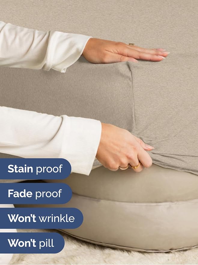 Extra Deep Full Fitted Sheet - Single Fitted Sheet Only - Heathered Beige | Easily Fits 18 inch to 24 inch Mattress, Soft, Wrinkle Free, Breathable & Comfy, Extra Deep Pockets Hotel Luxury Fitted Sheet