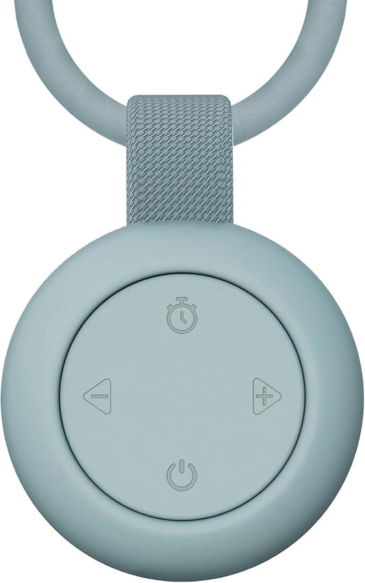 Portable Baby Sound Machine & Essentials for Babies & Kids-Blue | White Noise Machine[Timer Function][20 Soothing Sounds][15 Hours Battery Life]Travel,Registry,Gifts,Clips on Baby Stroller