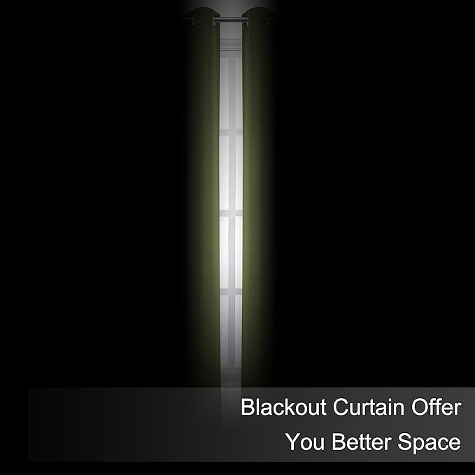 Blackout Curtains 66 x 84 inch/Olive Green Curtains Set of 2 Panels/Thermal Insulated Room Darkening Bedroom Curtains