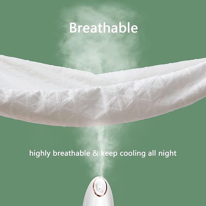 Premium Waterproof Mattress Protector Full Size, Noiseless Deep Pocket | Breathable Bed Cover 3D Air Fabric Cooling Mattress Pad, Soft Washable, Fits 8"-21" Mattress, Viscose Made from Bamboo, White