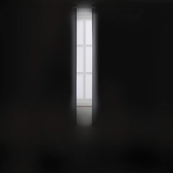 Frost Grey Blackout Curtains, 42 x 54 Inch Length, Set of 2 Panels, Grommet Bedroom & Living Room Curtains