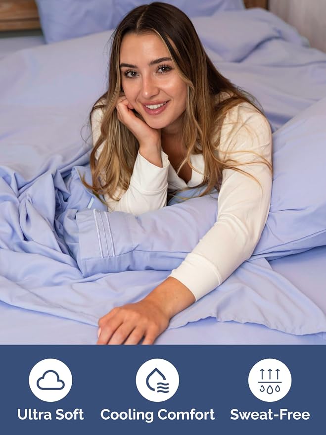Extra Deep King Fitted Sheet - Single Fitted Sheet Only - Lavender | Easily Fits 18 inch to 24 inch Mattress, Soft, Wrinkle Free, Breathable & Comfy, Extra Deep Pockets Hotel Luxury Fitted Sheet