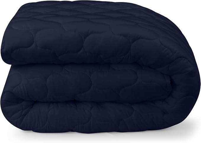 Utopia Bedding Waterproof Mattress Protector, King Mattress Pad, Noiseless Quilted Fitted Cover with Deep Pocket Stretches up to 16 Inches (Navy) | Deep Pockets fits upto 16" Deep, 100% Waterproof Mattress Cover Soft Breathable & Noiseless Mattress Top...