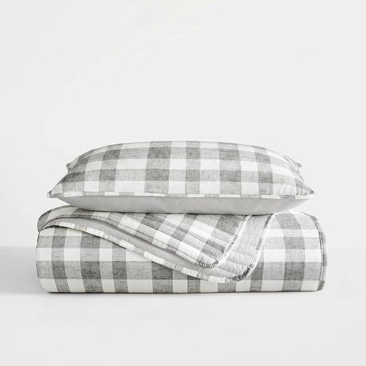 Merit Linens 3 Piece Quilt Set - Super Soft - Lightweight - All Season Quilted Coverlet - Floral Patterns - Twin/TwinXL Gray