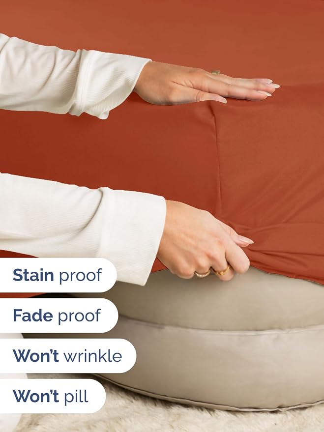 Extra Deep Queen Fitted Sheet - Single Fitted Sheet Only - Terracotta | Easily Fits 18 inch to 24 inch Mattress, Soft, Wrinkle Free, Breathable & Comfy, Extra Deep Pockets Hotel Luxury Fitted Sheet