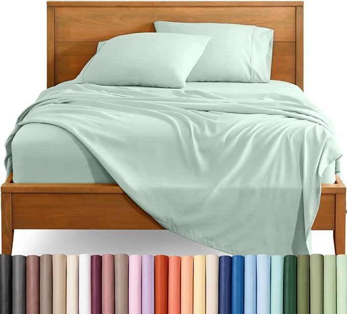 Bare Home King Sheet Set - 1800 Ultra-Soft (King, Spring Mint) | Deep Pockets 6 to 15 Inches, Breathable, Hypoallergenic, Hotel Luxury, Easy Fit, Soft, All-Season