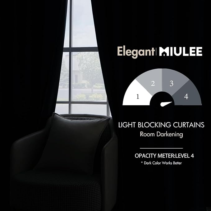 MIULEE Peacock Blue Velvet Curtains 52x96 inches 2 Panels Blackout Curtains | Luxury, Thermal Insulated, Super Soft Window Drapes for Bedroom Living Room, Rod Pocket & Back Tab