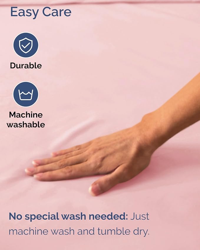 2 Pack Extra Deep Queen Fitted Sheets with Extra Deep Pockets - Baby Pink | Hotel Luxury Bottom Fitted Sheets Only, Soft, Fade & Wrinkle Free, Breathable & Comfy, All Around Elastic Fitted Sheets