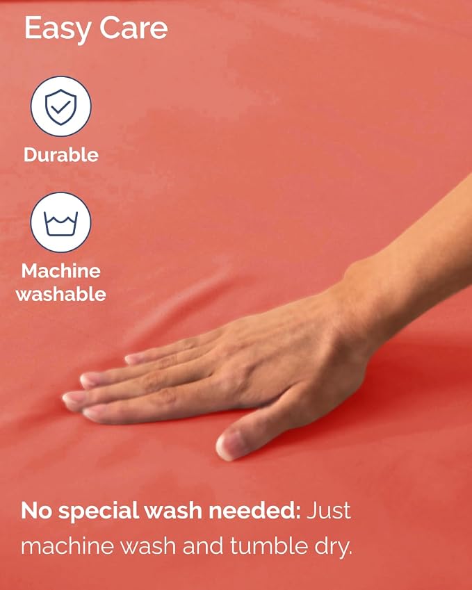 2 Pack Extra Deep King Fitted Sheets with Extra Deep Pockets - Coral | Hotel Luxury Bottom Fitted Sheets Only, Soft, Fade & Wrinkle Free, Breathable & Comfy, All Around Elastic Fitted Sheets