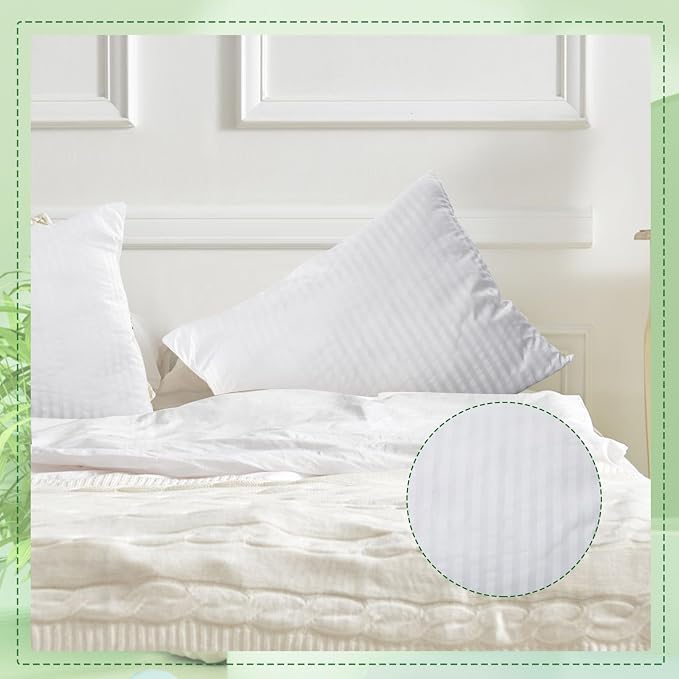 Barydat 20 Pcs Standard Bed Pillows for Sleeping,20 x 26 Inch | Soft, Hotel Bedding Pillows Inserts, for Stomach Side and Back Sleepers, Hotels Guesthouses Dormitories Nursing Home and More