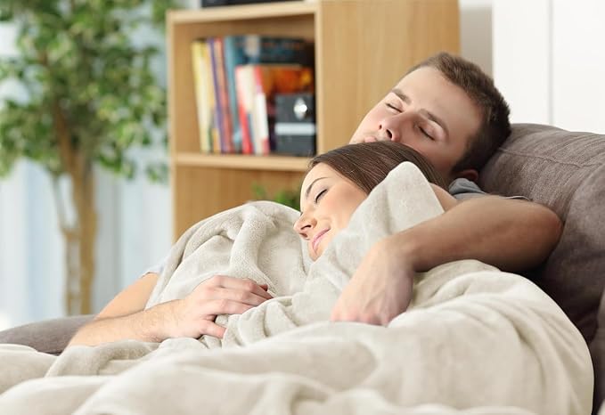 Utopia Bedding Ultra Soft Fleece Bed Blanket Throw Size Linen (50x60 Inch) | Microfiber Plush Warm Lightweight Breathable Cozy Blanket Anti-Static, All Season Use, Gift for Women and Men
