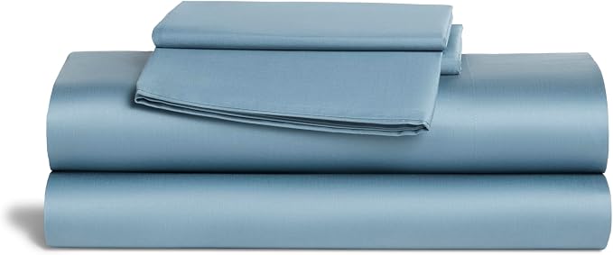 Brooklinen Luxe Sateen Sheet Set Hotel-Quality Luxury - Queen, Storm | Buttery-soft 100% long-staple cotton sateen, silky & hotel-quality; softest sheets; breathable & durable; cool & luxurious.