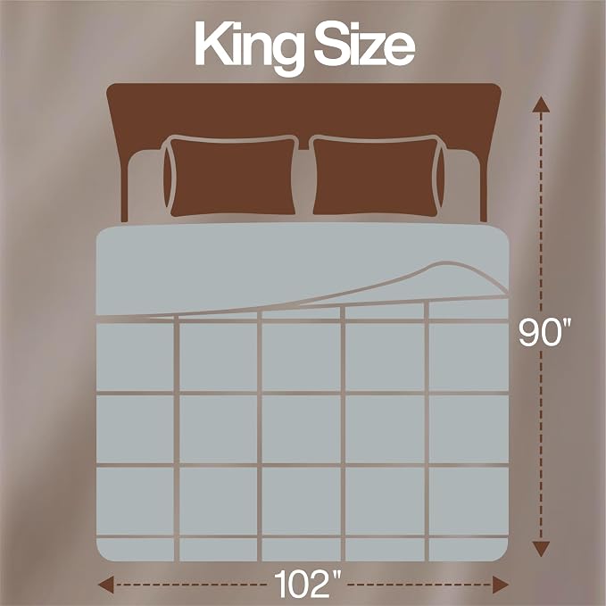 Utopia Bedding Comforter King Size, Duvet Insert, Light Grey, 90 x 102 in | Soft and Fluffy Down Alternative Bed Comforter, All Season, Breathable, Corner Tabs, Box Stitched, Durable, Machine Washable