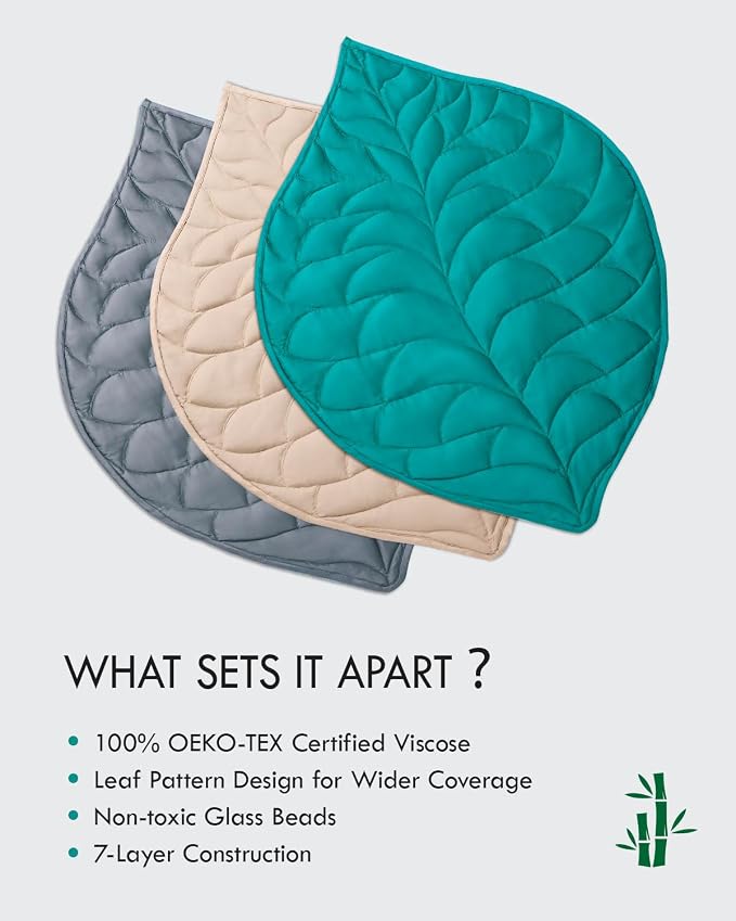 Kaisa Weighted Blanket for Adults(5 lbs, 23"x29"), Weighted Lap Blanket Machine Washable, Small Heavy Blankets with Glass Beads for Home Sleep &Travel,Green