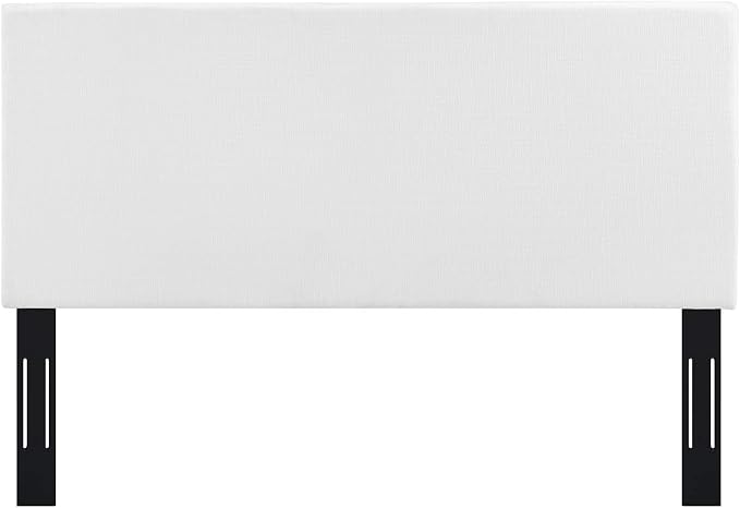 Modway Taylor Full/Queen Upholstered Linen Fabric Headboard, White