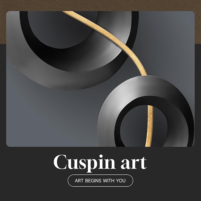 Framed Modern Elegant Wall Art for Living Room, 3 Piece 16x24 In | Black gold wall prints, Abstract geometric wall paintings, Contemporary luxury bedroom dining room office wall decor