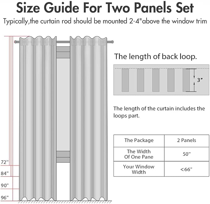 MIULEE 100% Blackout Curtains Linen Curtains & Drapes 84 Inch Natural Beige | 2 Panels, Full Black Out, Thermal Insulated, Room Darkening Window Curtains for Bedroom Living Room , Back Tab & Rod Pocket