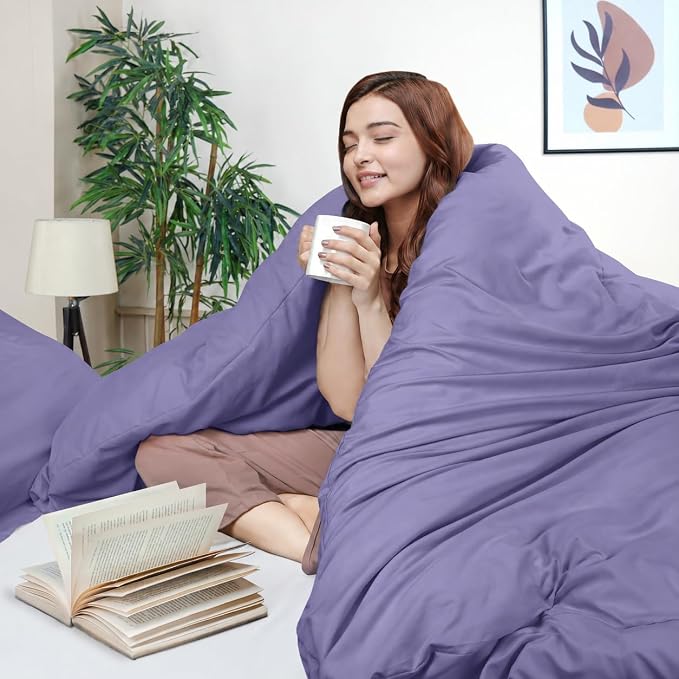 Duvet Cover King, 3 Piece Cotton Like Polyester With Zipper Closure, Peri | Extra Soft and Breathable, Wrinkle & Fade Resistant, Includes Duvet Cover and 2 Pillow Shams, Comforter Not Included, OekoTex