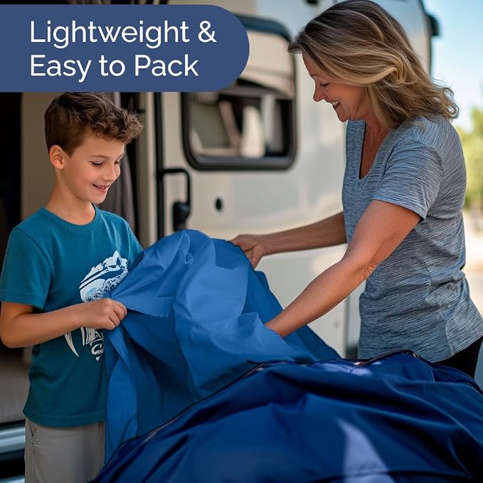 Short Queen Size 4 Piece Bed Sheet Set - RV Short Queen Sheets - Royal Blue | Ultra-Soft, Breathable & Cooling Bed Sheets Set with Deep Pockets, Hotel Luxury Bedding for Women & Men, Wrinkle & Fade Free