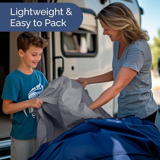 Short Queen Size 4 Piece Bed Sheet Set - RV Short Queen Sheets - Steel Blue | Ultra-Soft, Breathable & Cooling Bed Sheets Set with Deep Pockets, Hotel Luxury Bedding for Women & Men, Wrinkle & Fade Free